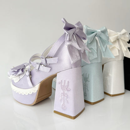 [Mar. 26, 2012 reservation deadline] Tea Time Cute Embroidery High Heels