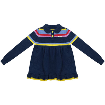 Contrast Striped Knit Sweater