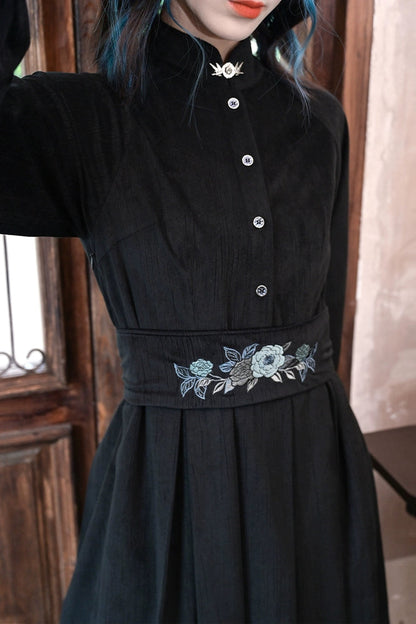 China shirt long dress