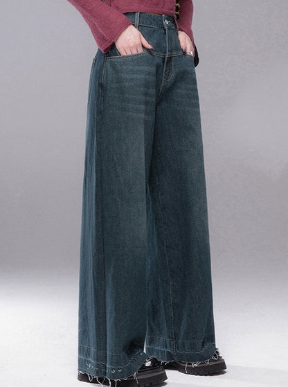 Retro wide-leg jeans