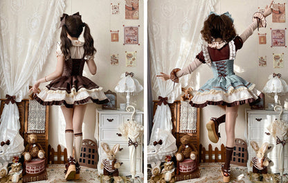 【予約商品】ミントショコラロリータチュチュスイートドレス＋リボンカチューシャ