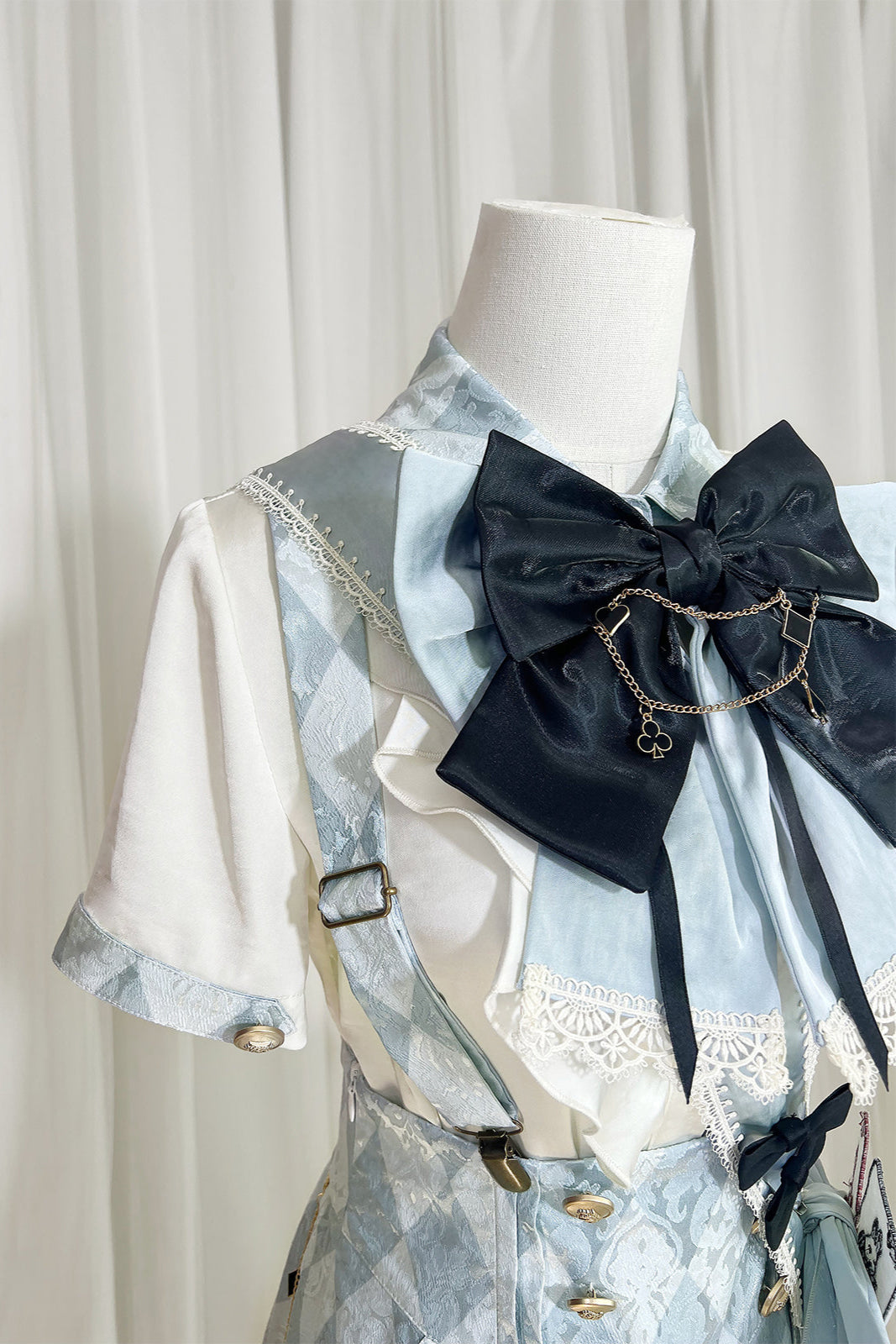 【予約商品】アリス皇子ロリータシャツ+ショートパンツ+ベルト