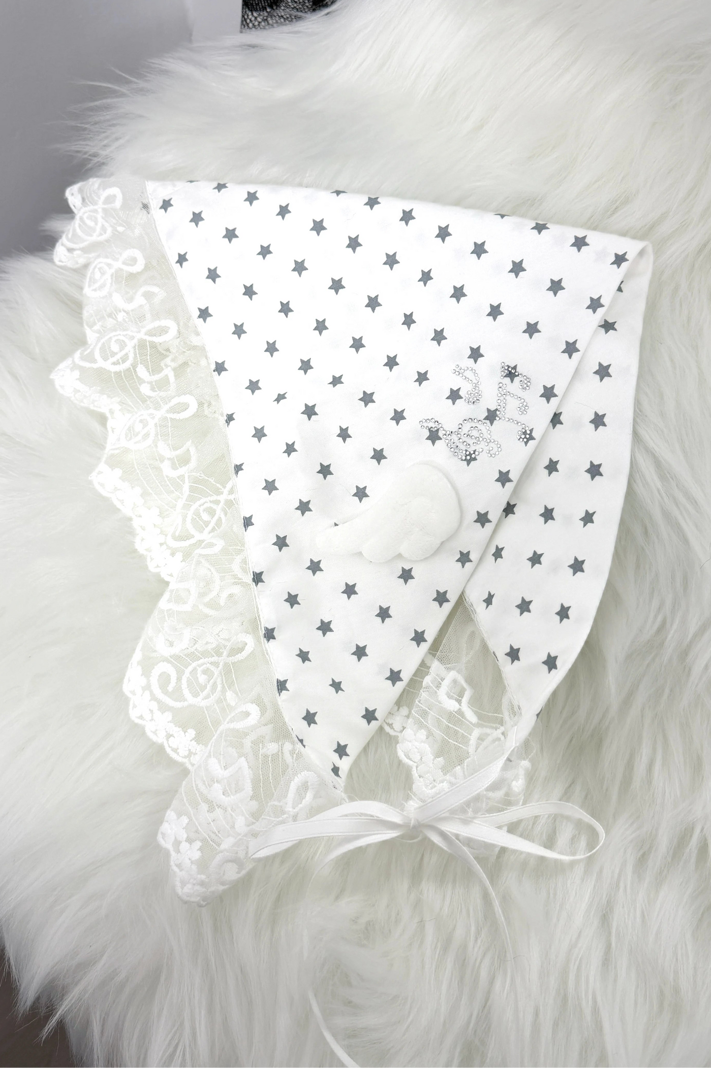 Musiknoten-Spitzen-Kopftuch