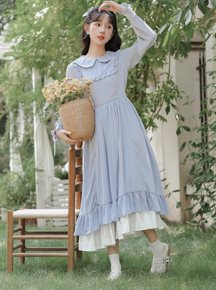 Art raw milk obedient dress sweet super fairy french temperament long ...