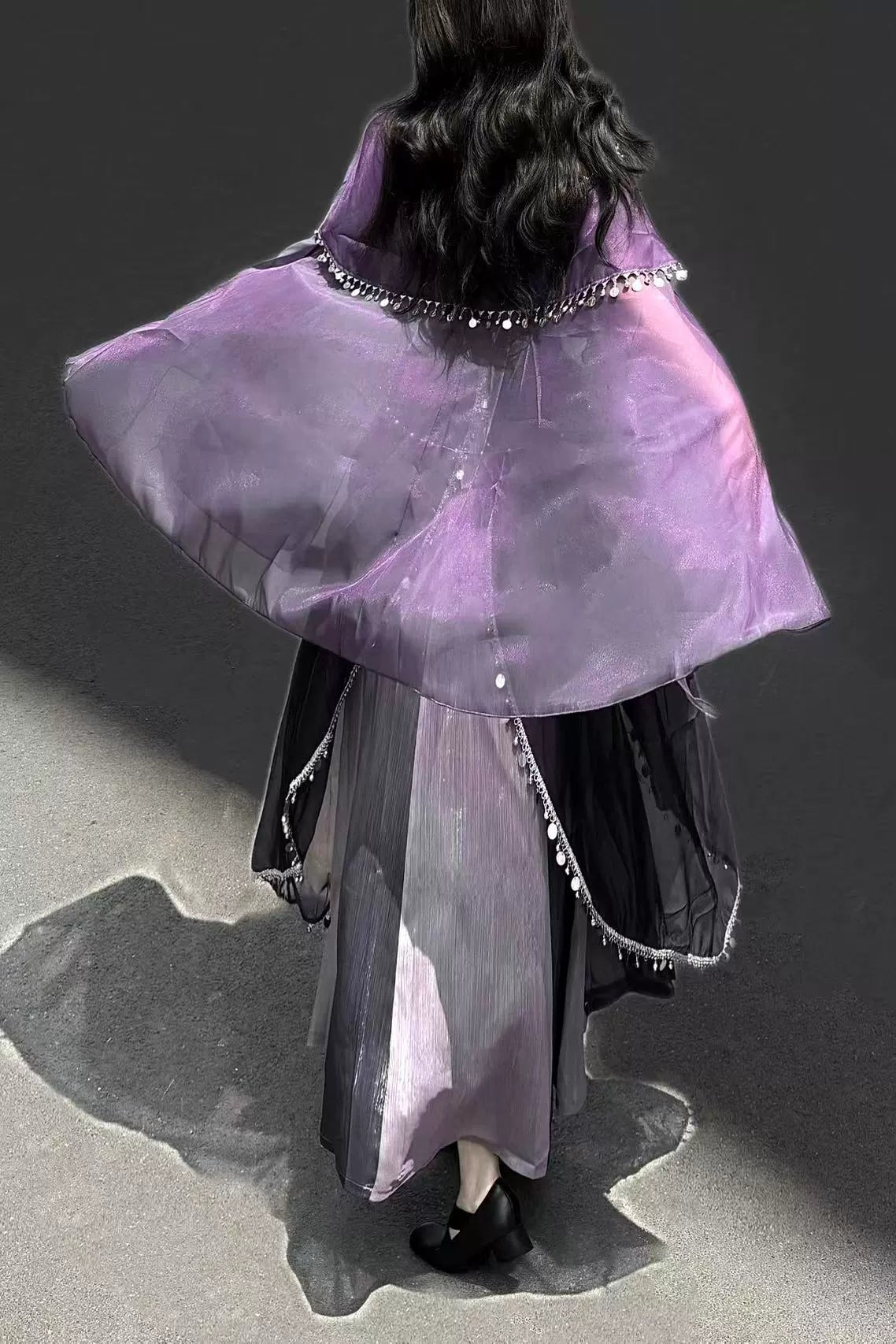 エキゾチックフードマント+チューブトップス+スカート