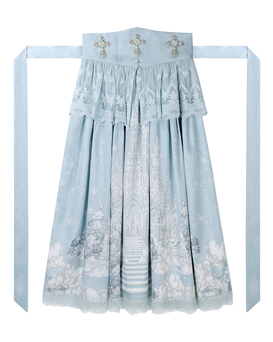 Elegant Princess Cape + Camisole + Skirt