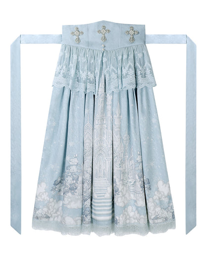 Elegant Princess Cape + Camisole + Skirt