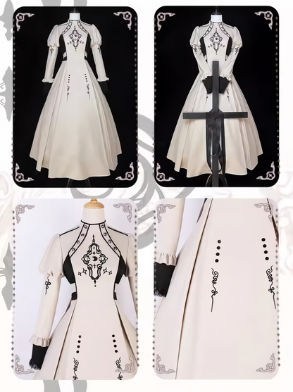 Moon Long Gothic Lolita Dark Dress