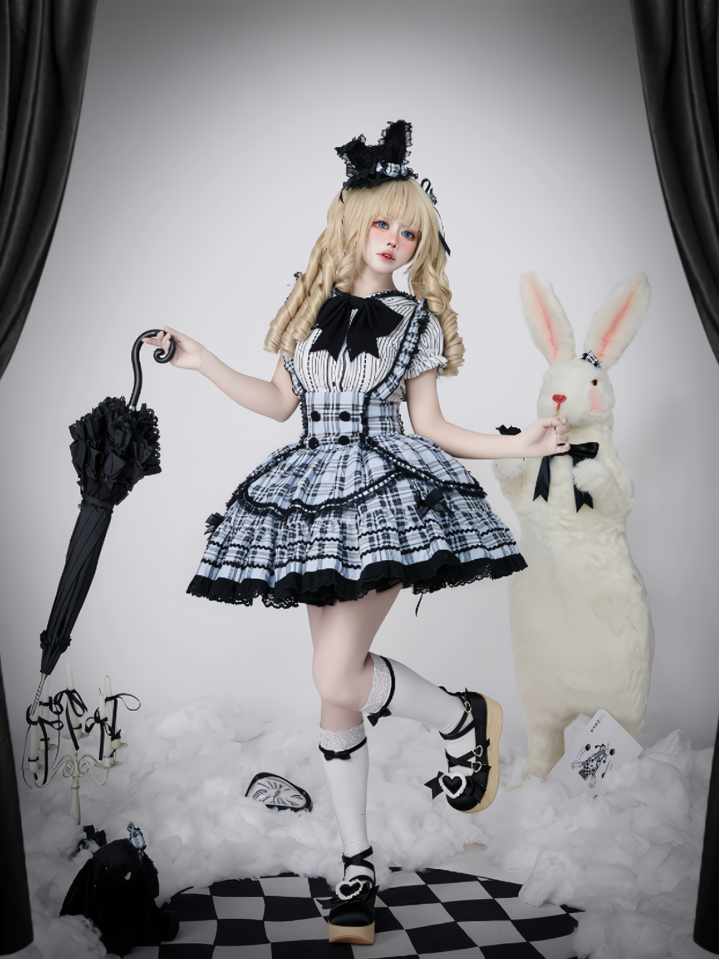 [Deadline for reservation: July 3] Bunny Ear Punk Check Lolita