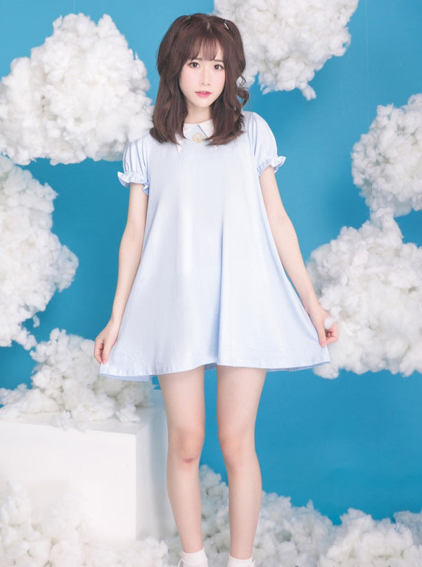 ドラキュラカラーガールパフスリーブワンピース