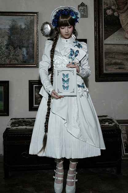 [Vorbestellschluss: 10. Monat, 14. Tag] Schwarz/Weiß Gothic-Lolita-Schmetterlingsschleifen-Serie Accessoires(Haube/Spitzen-Kopfschmuck KC/KC/4 Arten von Fotorahmen/Fotorahmen-Set)