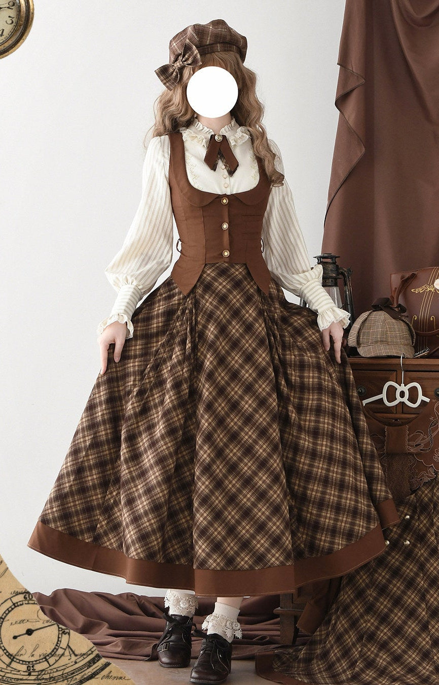 【2月3日予約締切】ヴィンテージディテクティブシリーズベスト＋スカート