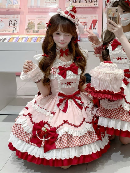 【12月19日予約締切】ベリーアンドショコラスイートロリータサスドレス