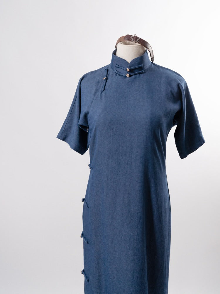 Denim-ism Star Button China Dress