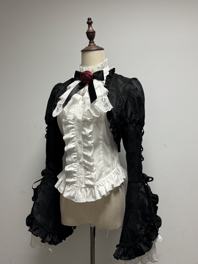 【12月26日予約締切】ブラッドムーンローズラッフルシャツ＋ゴージャスコルセットスカート＋ボレロジャケット＋ヘアバンド