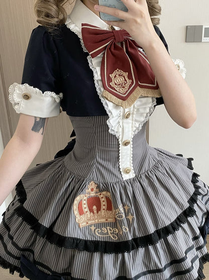 [Pre-order Deadline: March 31] Magical Academy Elegant Crown Embroidery Dress Type A/B