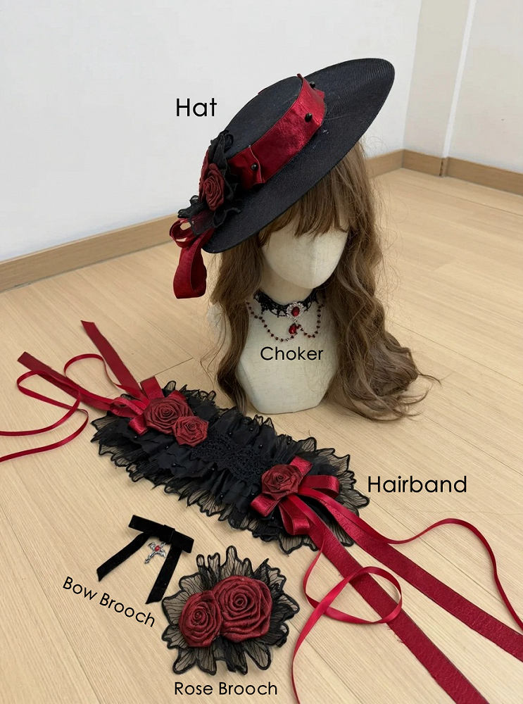 [Preordine entro il 28 aprile] Accessori della serie Lolita gotico elegante