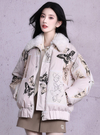 Sweet Chic Butterfly Design Jacket