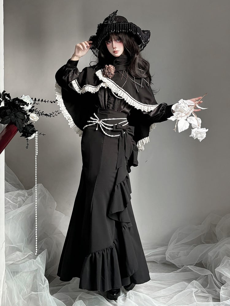 【12月23日予約締切】トワイライトレインロマンティックフリルマーメイドスカート