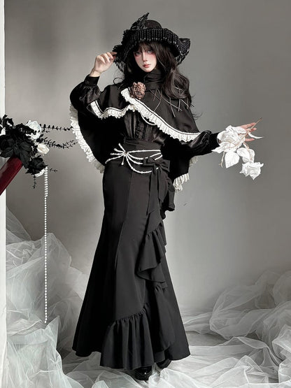 【12月23日予約締切】トワイライトレインロマンティックフリルシャツ