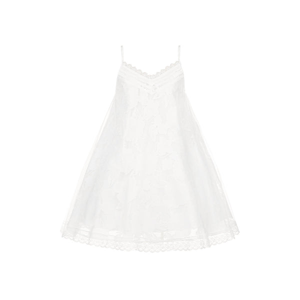 ホワイティトップス＋ストラップロリータドレス＋ヘアアクセサリー