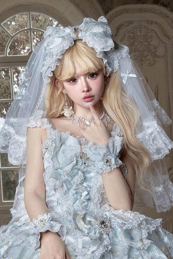 [Précommande jusqu'au 13 mai] Accessoires de la série fantaisie papillon bleu/blanc/vert clair