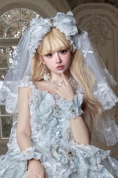 [Précommande jusqu'au 13 mai] Accessoires de la série fantaisie papillon bleu/blanc/vert clair