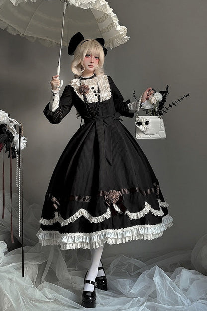 【12月23日予約締切】トワイライトレインフリルカラーロマンティックローズドレス