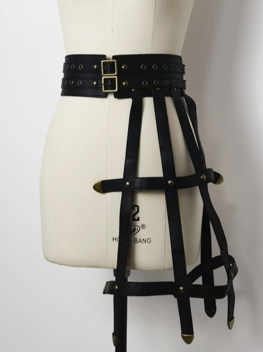 Steampunk gothic dark belt