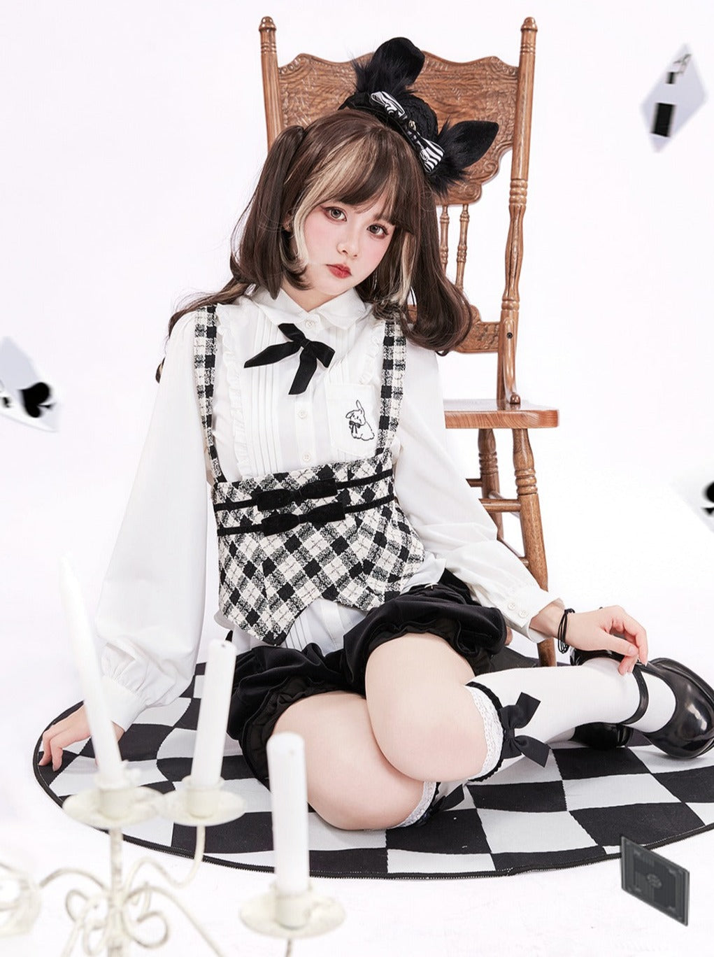 Bunny Accordion Pleated Shirt