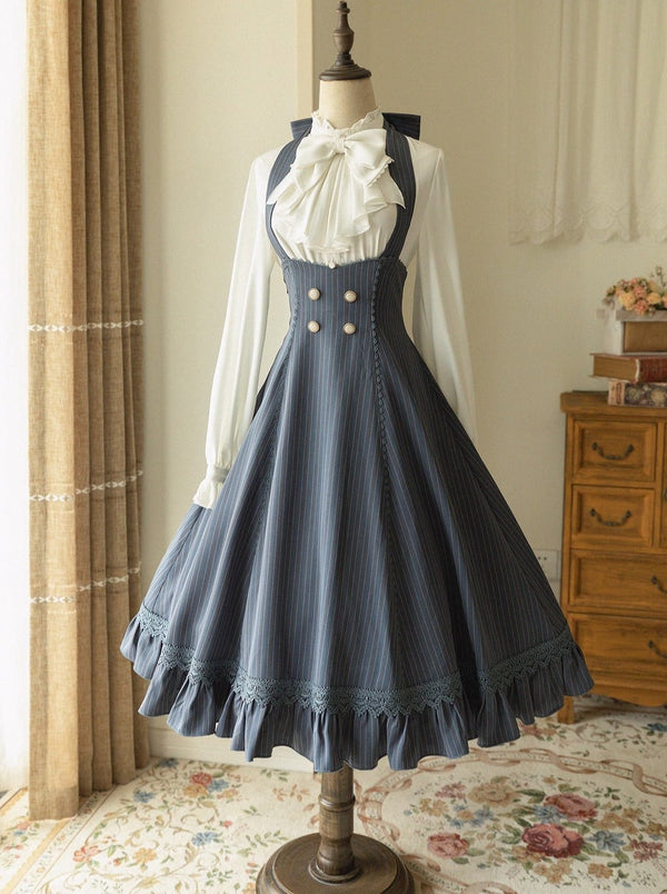 ビックリボンブラウス＋レトロサススカート