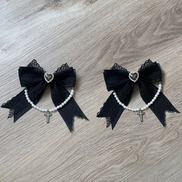 [Reservation Deadline: May 15] Black Pinstripe Lace Cape Design Thai Collar Dress Suit Full Set + Accessories