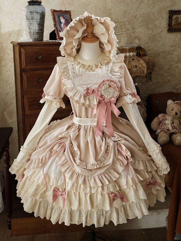 【4月1日予約締切】ミラードールアンティークプルアップレイヤードドレス＋コンプリートセット