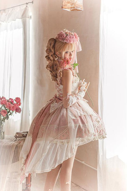 Anniversary Flower Fantasy Gorgeous Lolita Dress Full Set