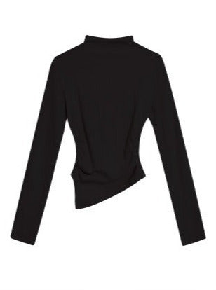 Flower Collar Short Jacket + High Neck Design Sleeve Top + Suspender Dress