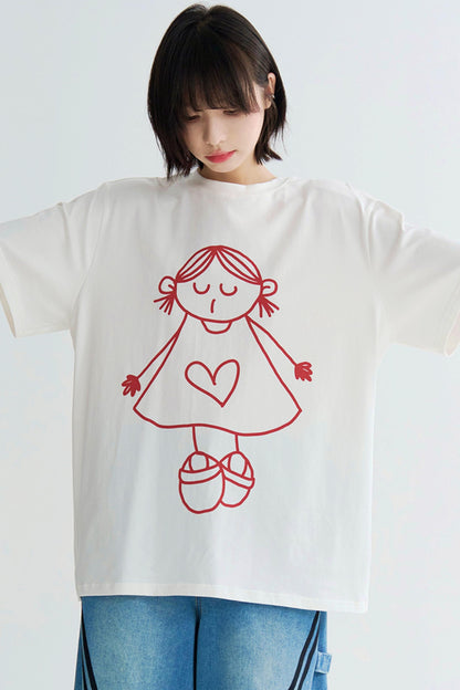 Cute Print Couple Tee Shirts