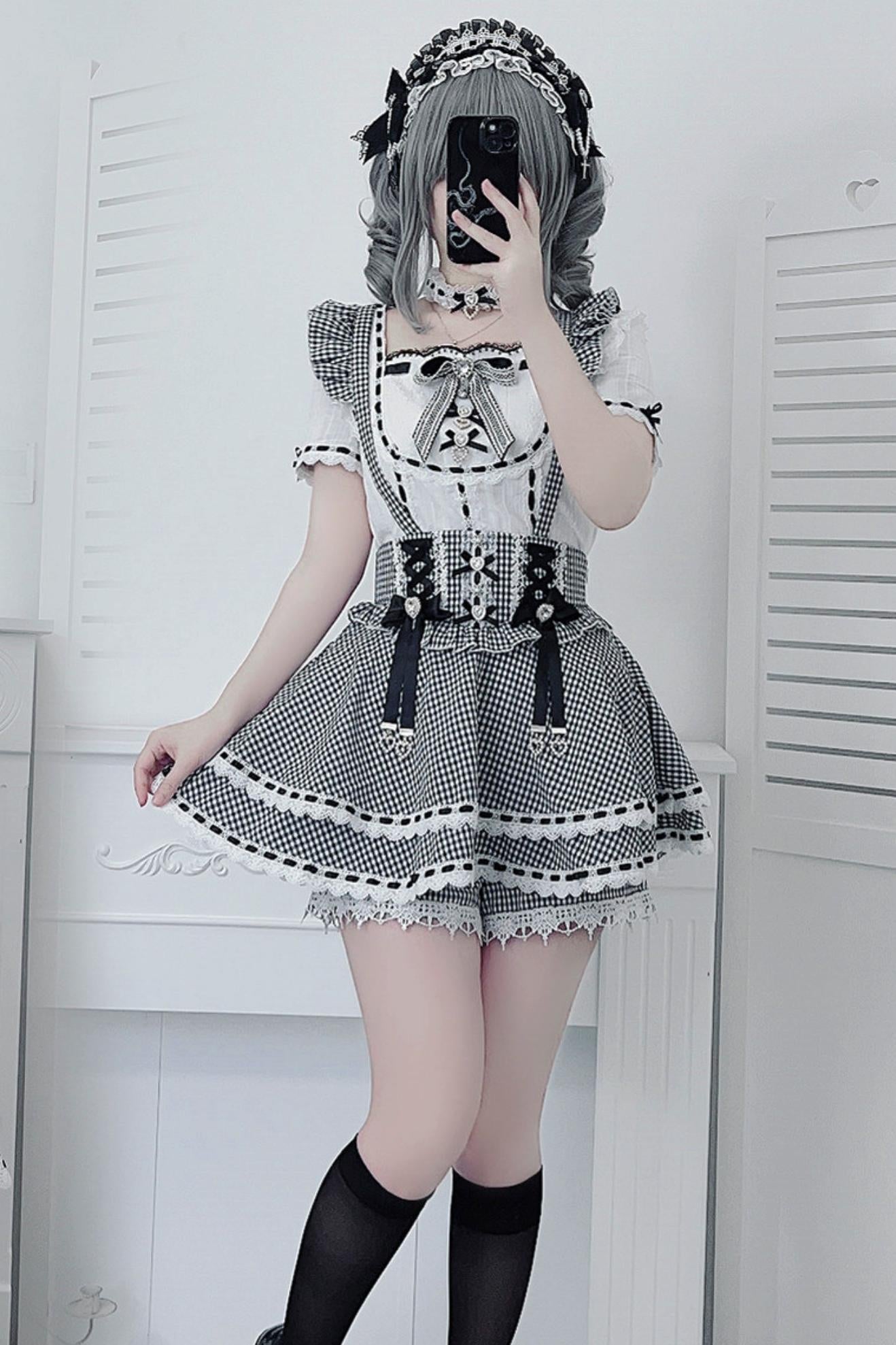 [Pre-order Item] Doll Girly Ryousangata Top + Skirt