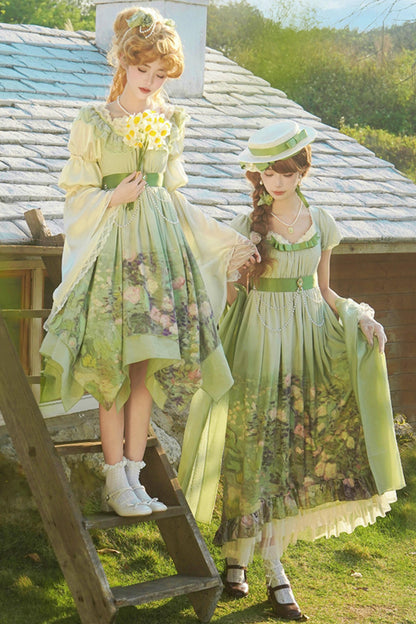 クラシックシフォンローズドレスセットアップ