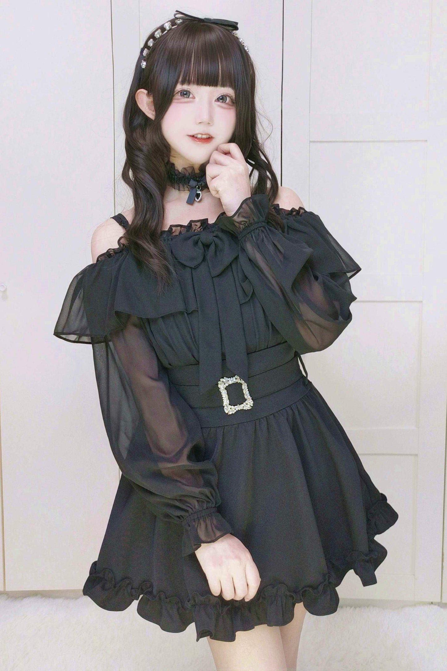 Angel Ruffle Chiffon Top