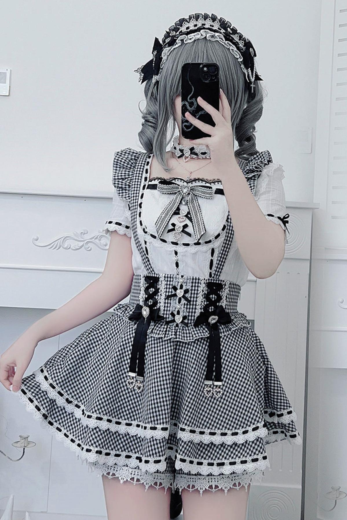 [Pre-order Item] Doll Girly Ryousangata Top + Skirt