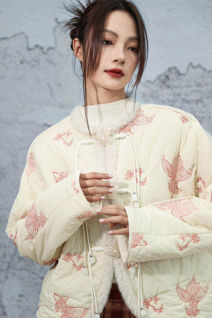 Coy Embroidered Cotton Jacket