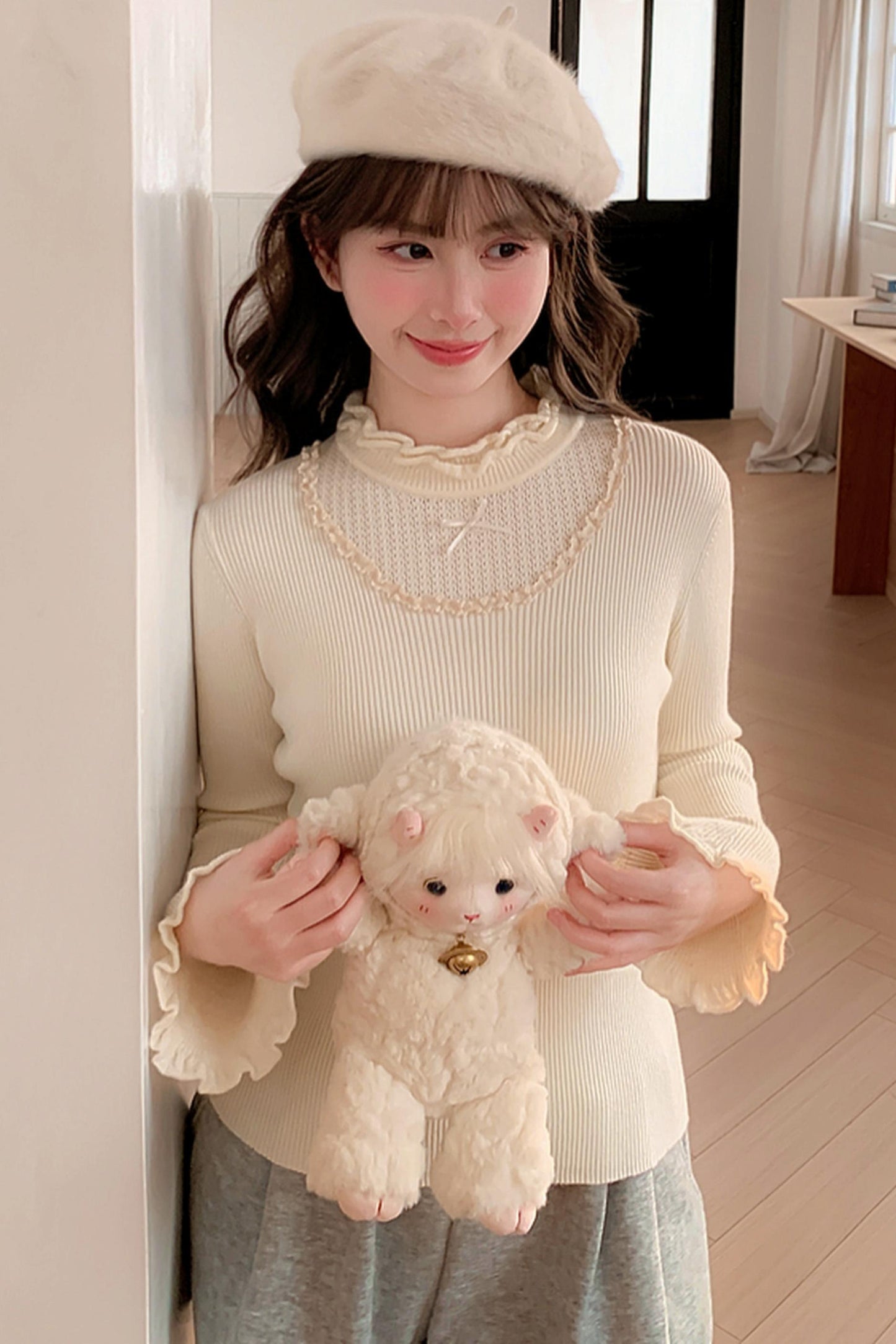 レーストリムリボントップス