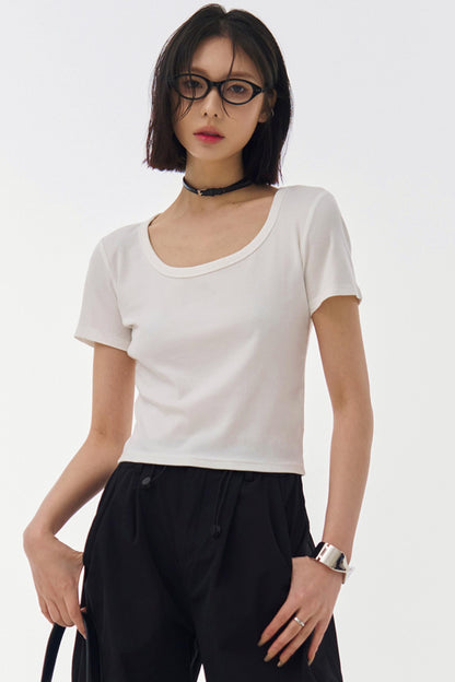 Slim Fit U-Neck T-Shirt