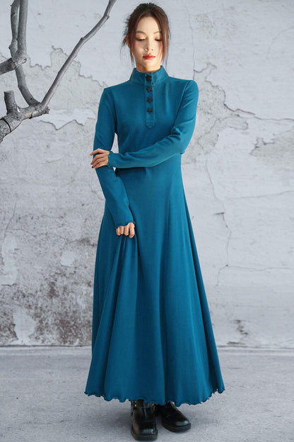 Blue Vintage Knit Dress