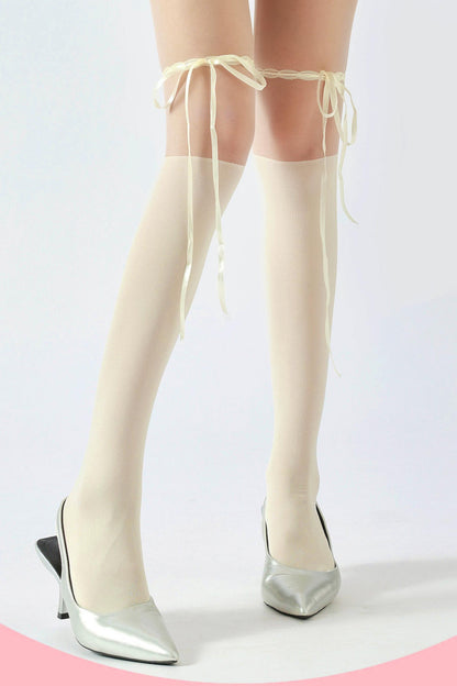 Sweet Ribbon Lace Tights