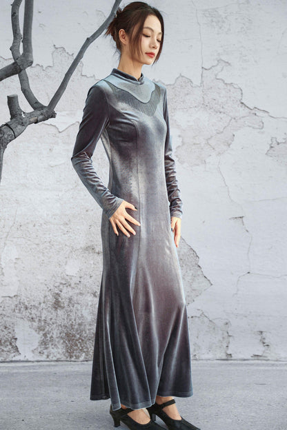 Eternal Night Velvet Dress