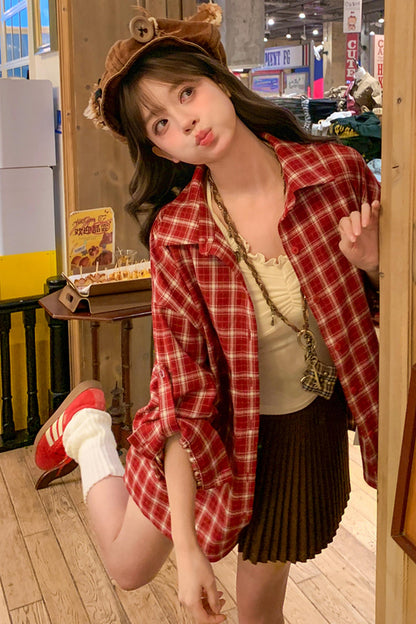 Plaid Winter Blouse