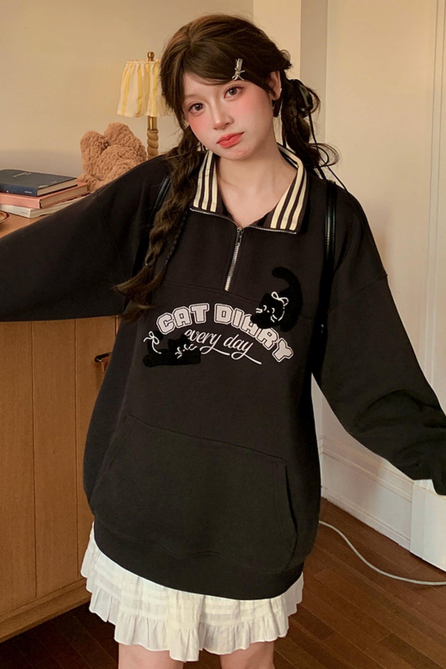 アメリカンキャットレタートップス+パンツ