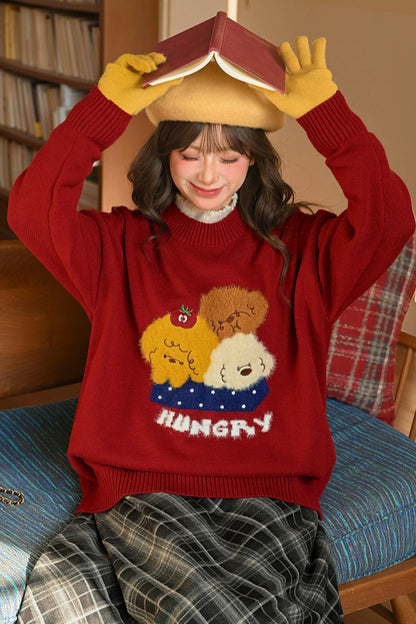 キュートパピーニットセーター