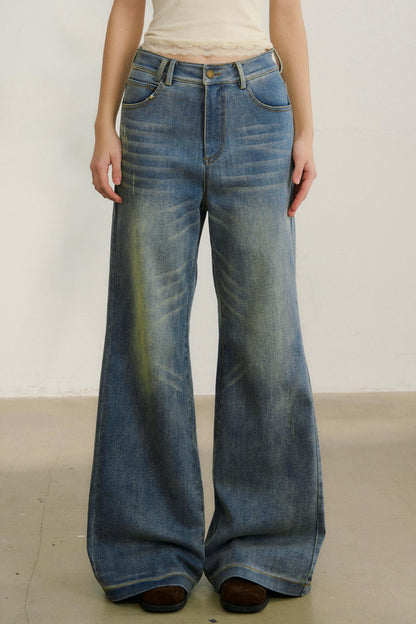 ルーズデニムパンツ